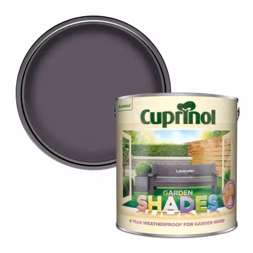Cuprinol Garden Shades Matt Wood Paint in Lavender Purple, 2.5 l