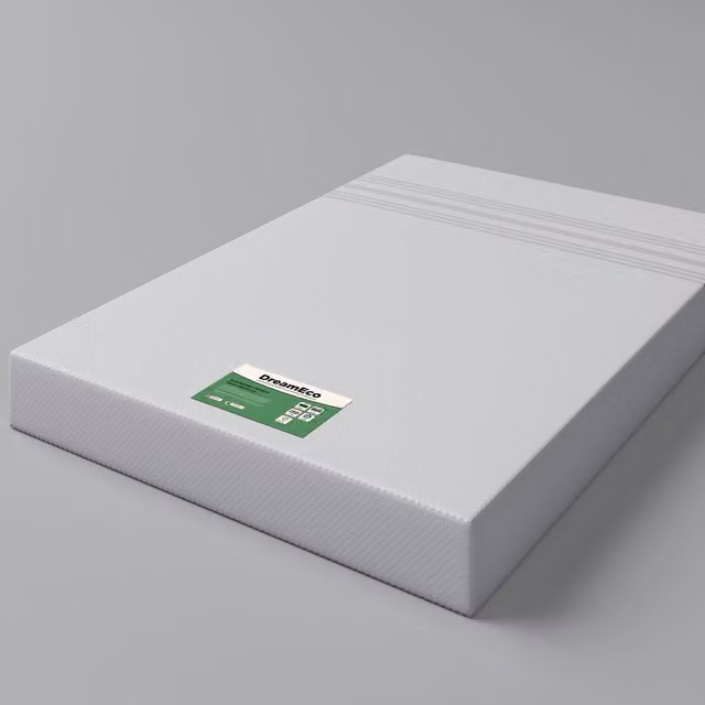DreamEco White Single Hybrid Eco Pocket Spring Comfort Foam Mattress, H 20 cm x W 90 cm x D 190 cm