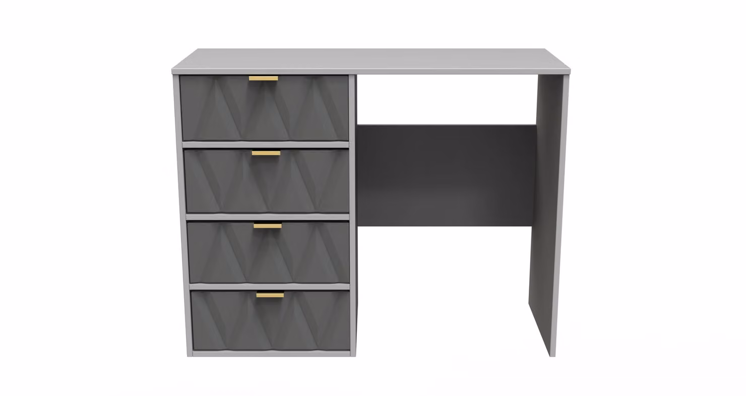 Ready Assembled 2 U Dallas 4 Drawer Vanity in Mid Grey – 2