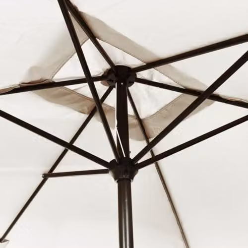 vidaXL Cantilever Garden Parasol in Sand White, W: 300 cm, D: 200 cm, H: 240 cm – 3