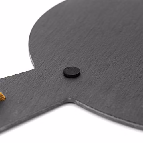 Argon Tableware Round Slate Serving Paddle with Handle, Grey, Diameter: 34 cm – 5
