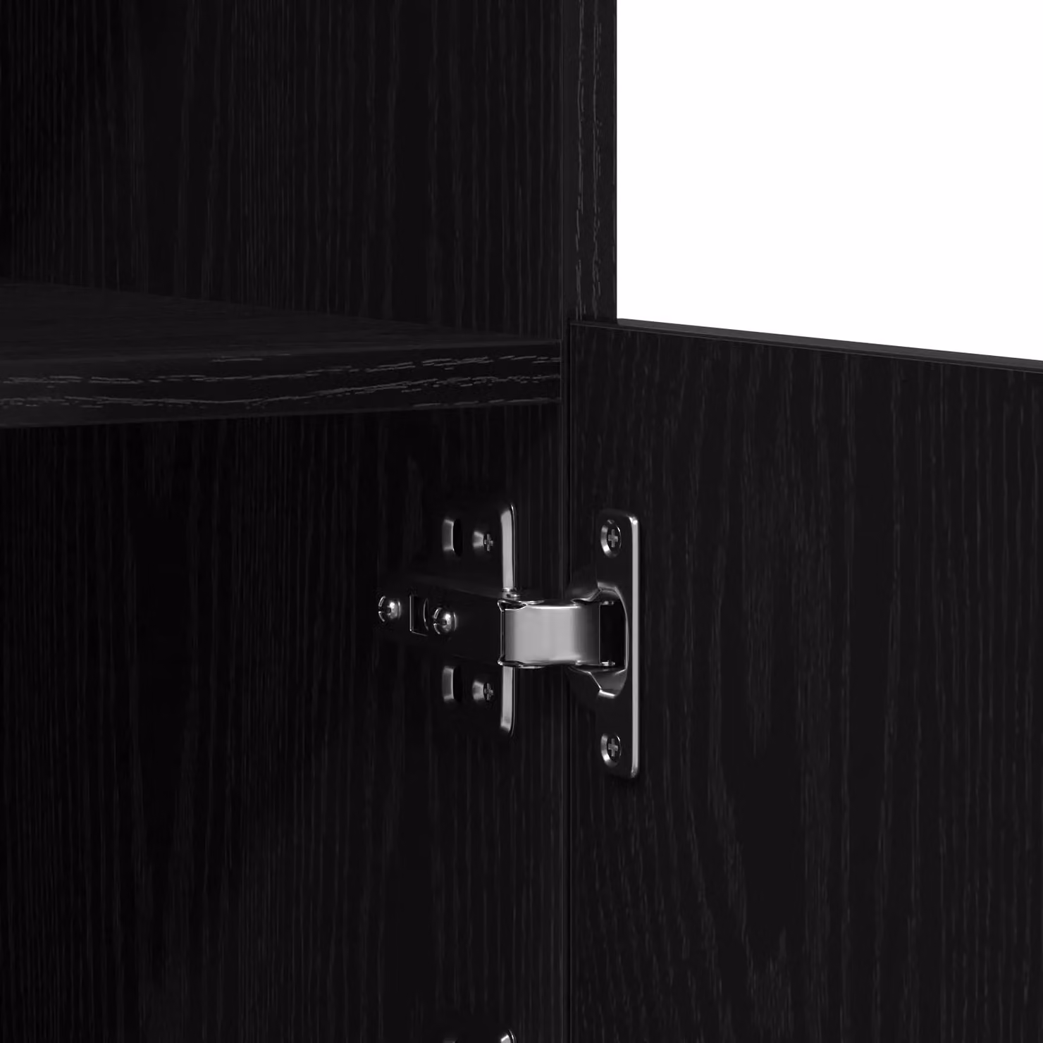 Berkfield Home Modern Black Oak Sideboard with Integrated LED Lights W/D/H: 60.5 x 37 x 67 cm – 7