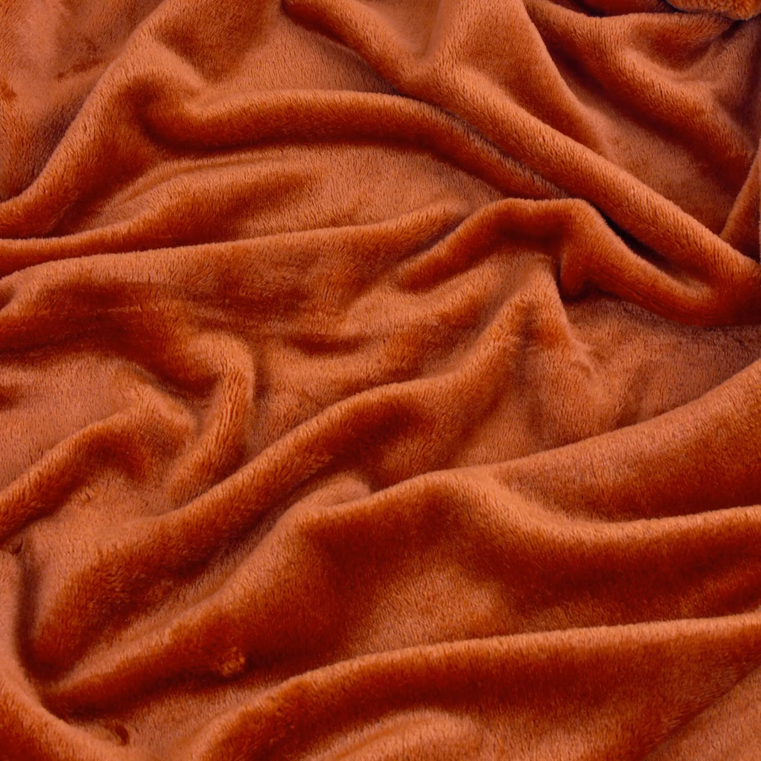 Furn Harrow Fleece Throw in Orange/Rust, W/D/H: 140 x 180 cm – 3