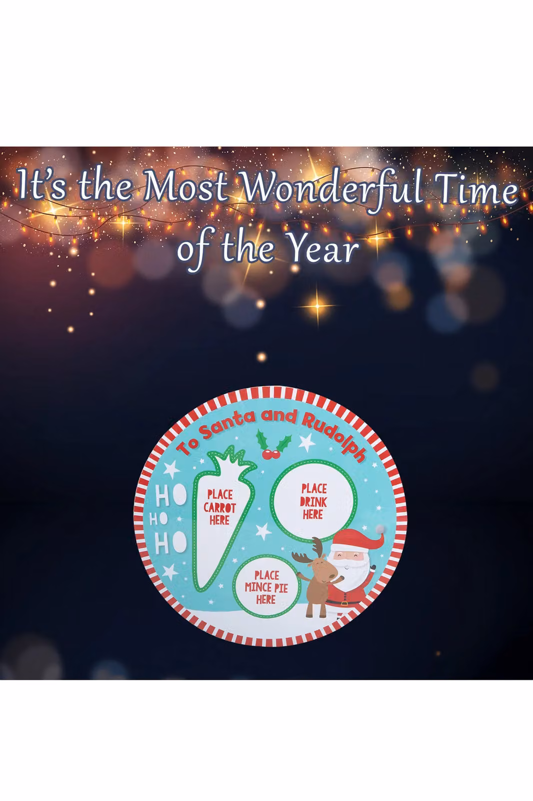 VFM e-Store Night Before Christmas Cork Ornament, Blue, W/D/H: 28.9 x 28.9 x 28.9 cm – 2