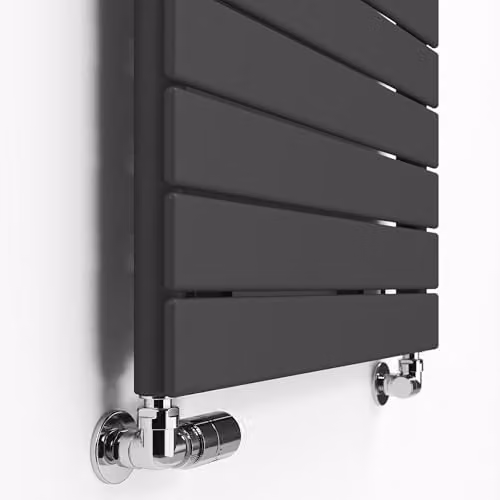 Terma Steel Wall Mounted Radiator in Anthracite Grey, W: 103.2 cm, H: 60.0 cm – 6