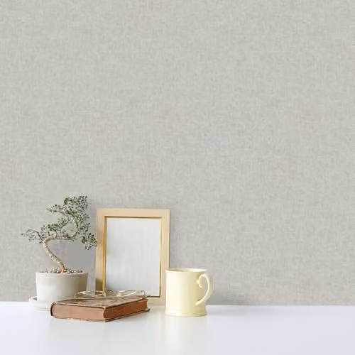 Holden Decor Grey Holden 76020 Plain Textured Minimalist Blown Vinyl Wallpaper