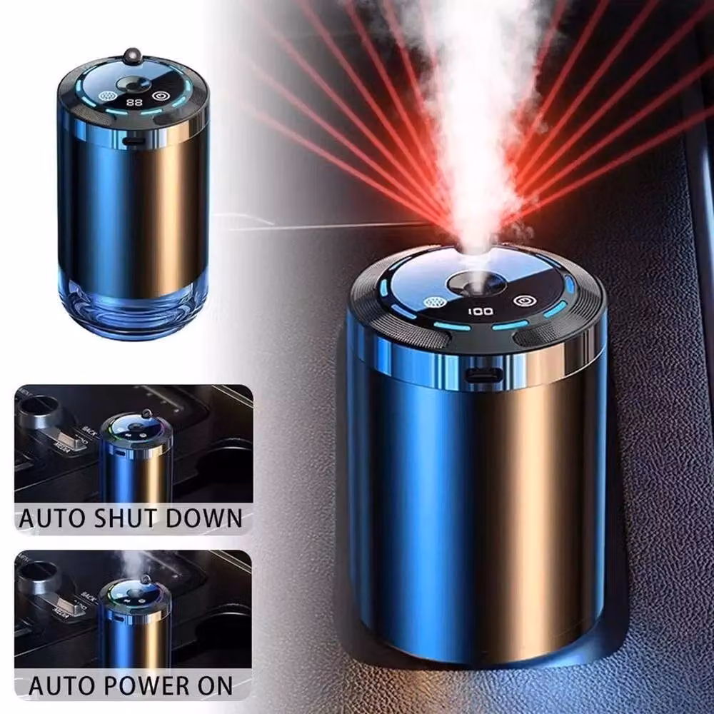 Ventryn Smart Car Diffuser Fragrance with 5 Modes and Oil in Black – 5