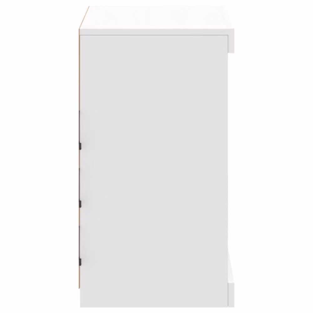Berkfield Home White Sideboard with Integrated LED Lights, W/D/H: 60.5 x 37 x 67 cm – 3