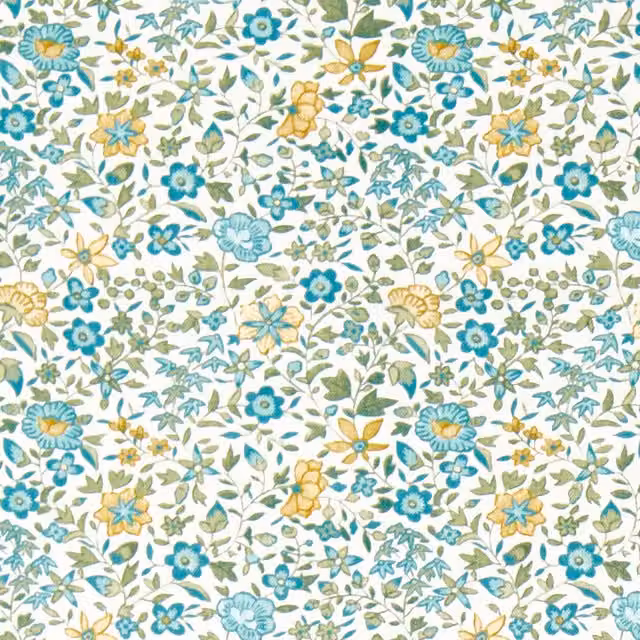 Clarke & Clarke Gamthi Fabric in Petrol and Multicolour
