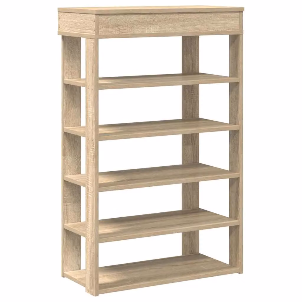 Berkfield Home Sonoma Oak Shoe Rack in Brown, W/D/H: 60 x 30 x 98 cm – 2