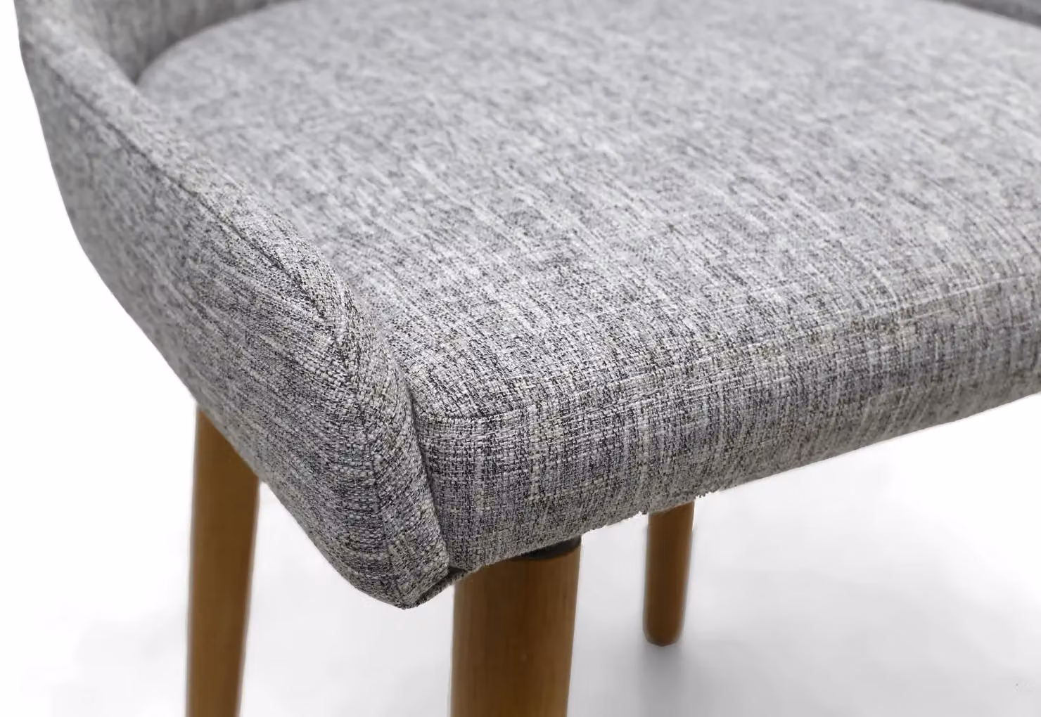 Shankar Capri Grey Weave Dining Chairs Pair – 3