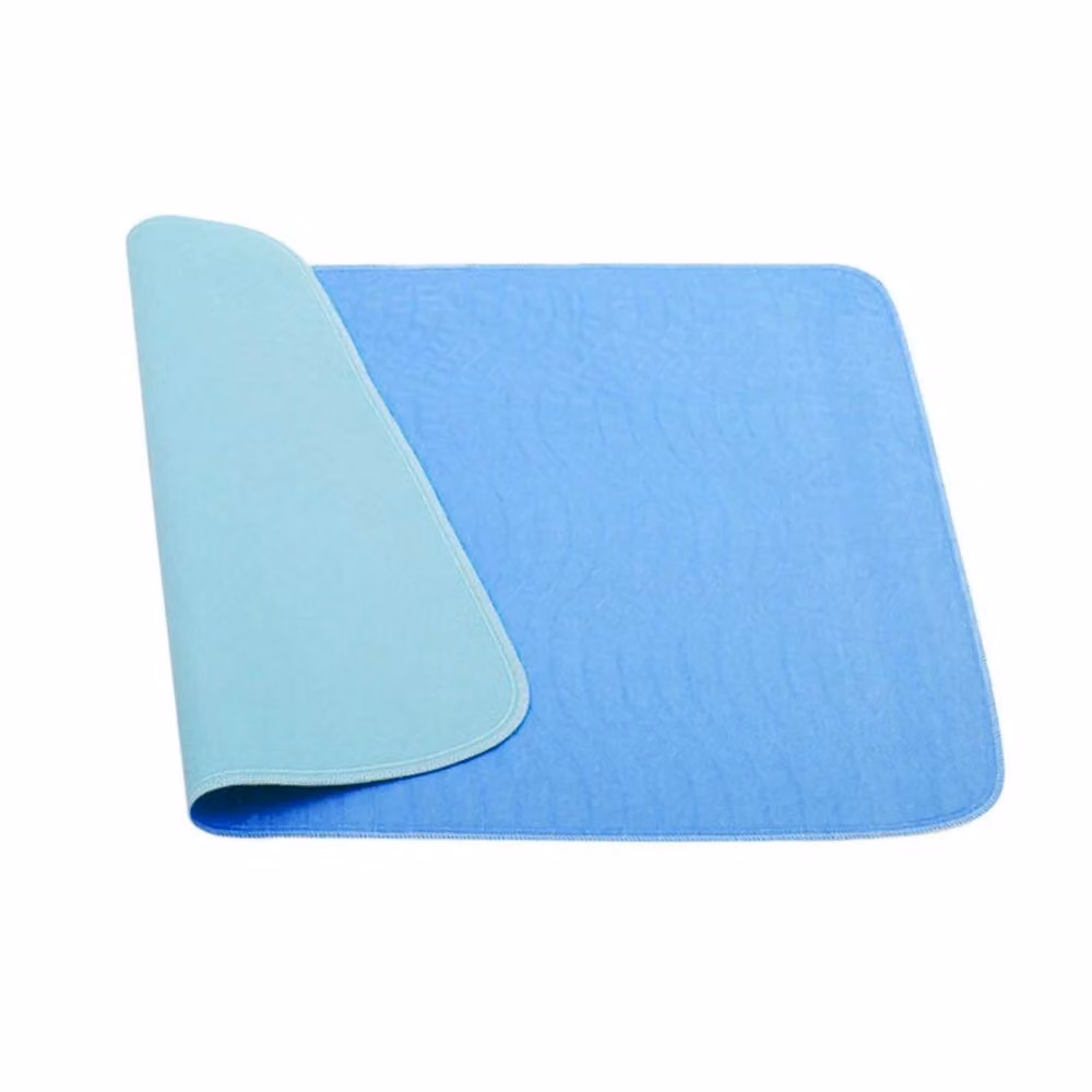 FLAVORA High Absorbency Waterproof Protection Sheets for Babies, Blue, Cot Size – 2