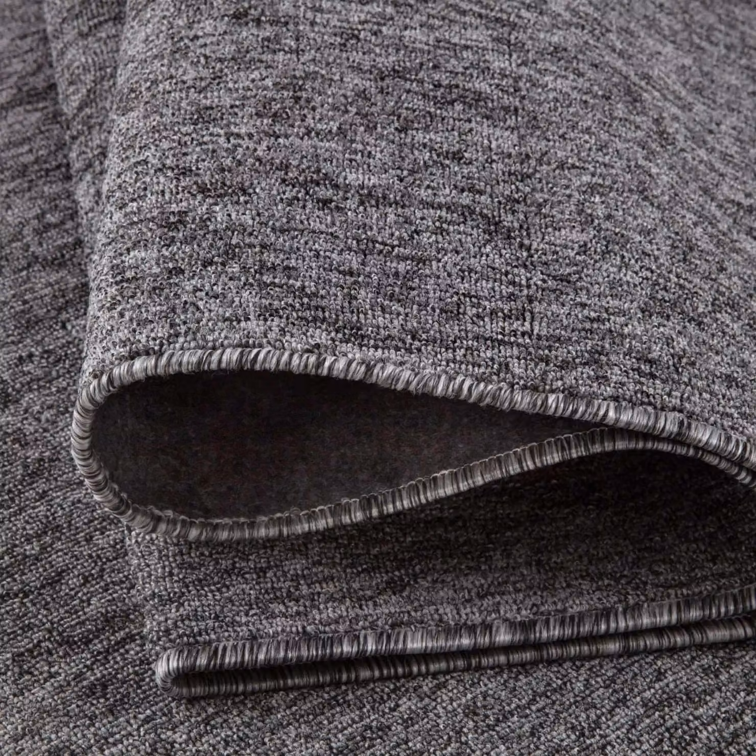 THE RUGS Flex Collection Solid Design Low Pile Living Room Rug in Grey, W/D/H: 200 x 140 cm – 3