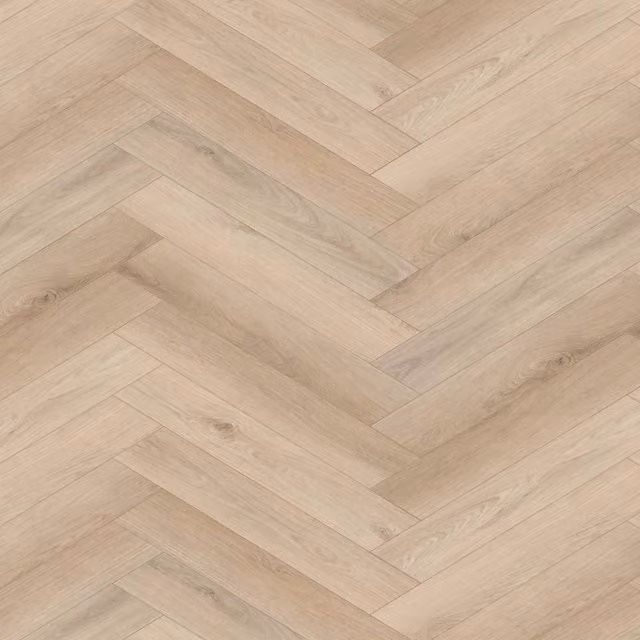 Vinyl Flooring UK Allora LH Brown Wood Effect SPC Click Luxury Vinyl Tile Herringbone 8mm