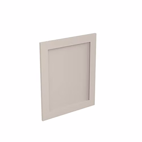 Kitchen Kit Flatpack Shaker Door Appliance Unit in Light Grey Matt, W: 59.6 cm, H: 71.5 cm – 1