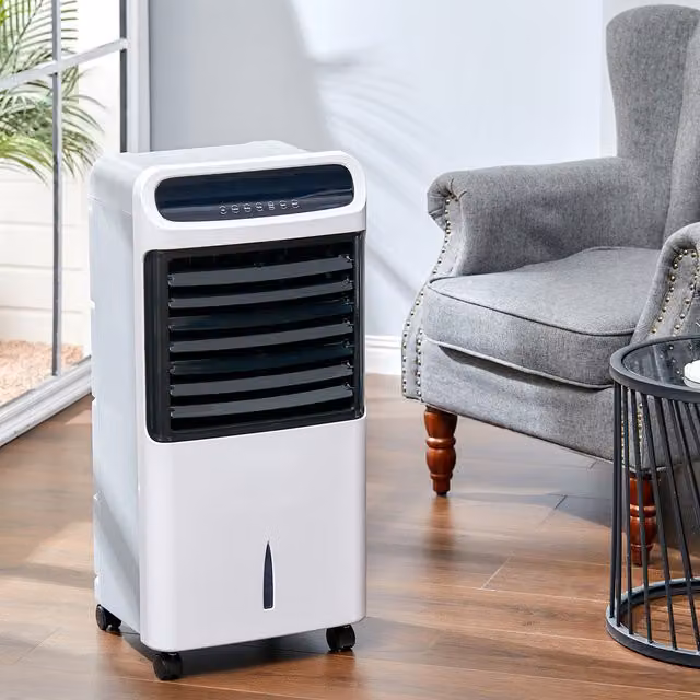 Livingandhome 2 in 1 Air Cooler and Heater with 3 Speed Cooling Fan and Timer, White
