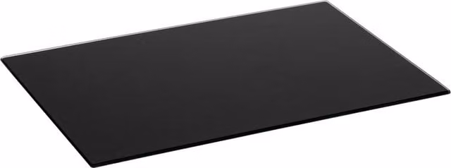 Harbour Housewares Black Glass Rectangular Chopping Board, W: 50 cm, D: 40 cm – 1