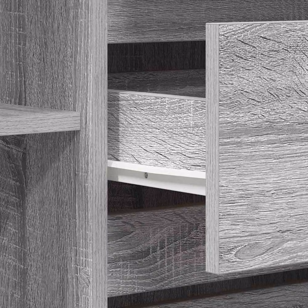 Berkfield Home Grey Sonoma Sideboard in Engineered Wood, W/D/H: 120 x 41 x 75 cm – 2