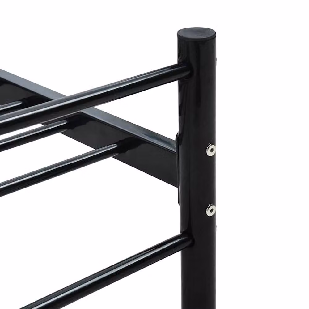 Berkfield Home Elegant Metal Bed Frame, Black, W: 140 cm, H: 83.5 cm, L: 200 cm – 2