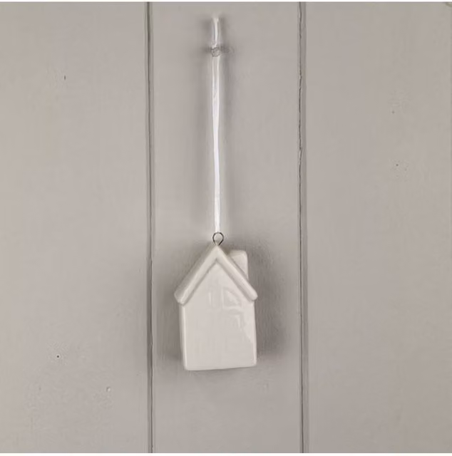 KDMD Large White Ceramic Hanging House Decoration