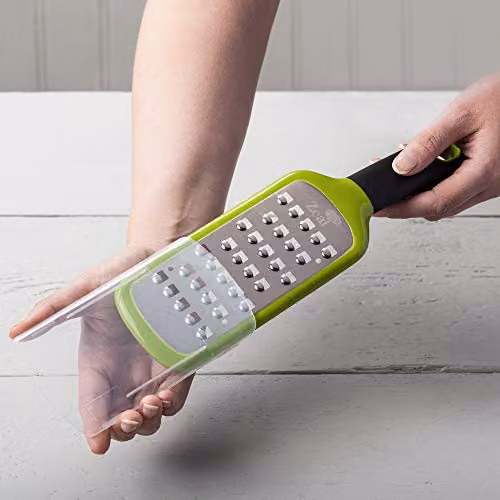 Zeal Stainless Steel Fine Grater with Non-Slip Base, Green – 4
