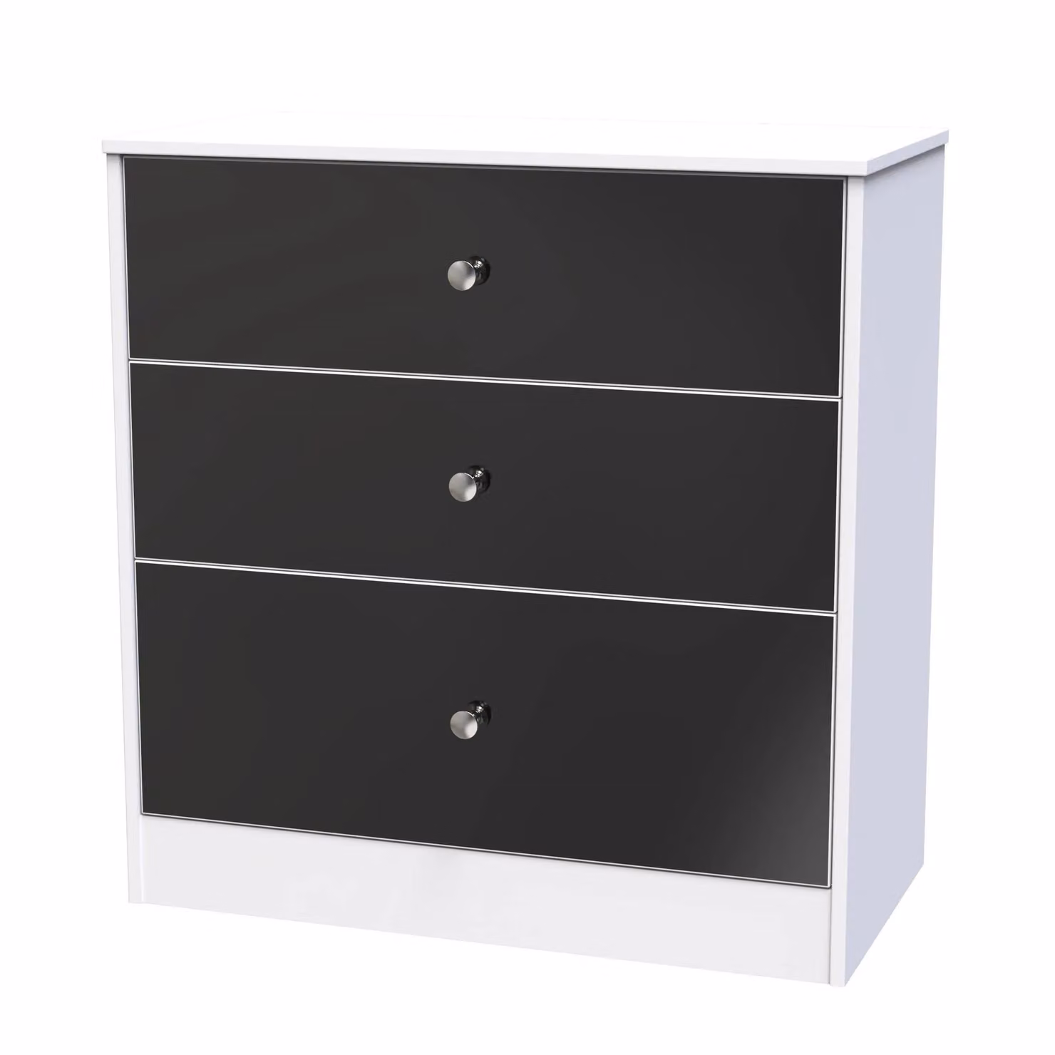 2 U Taunton 3 Drawer Deep Chest in Black – 2