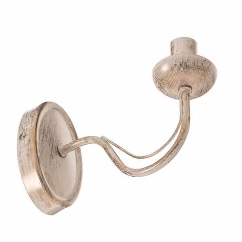 Helam Malbo Candle Wall Lamp in White and Gold
