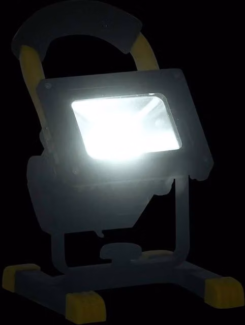 Berkfield Home Rechargeable LED Spotlight with Handle, 30 W, Cool White, Black
