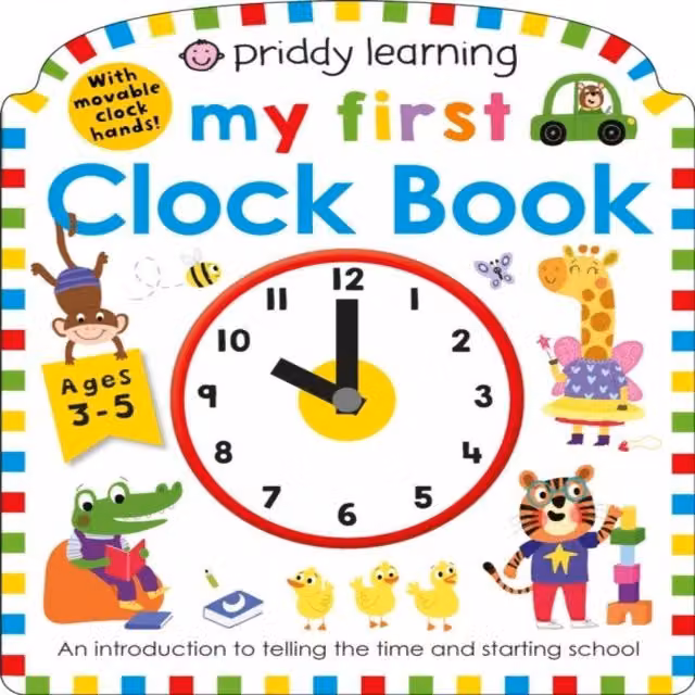 Priddy Books My First Clock Board Book, Multicolour