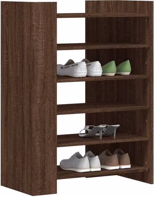 Berkfield Home Modern Brown Oak Shoe Cabinet W/D/H: 74.5 x 37.5 x 100 cm – 1