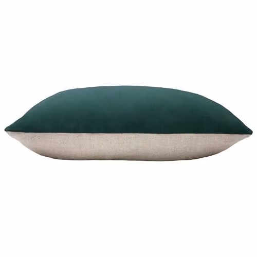 Furn Rectangular Velvet Cushion with Plain Reverse, Petrol Blue, W/D/H: 60 x 40 x 40 cm – 2