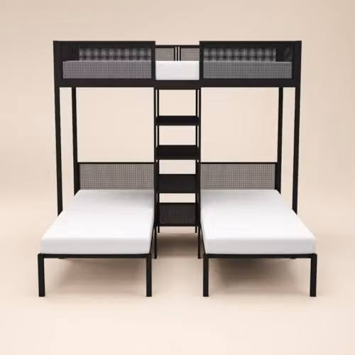 Flair Furnishings Axton Metal Triple Bunk Bed in Black – 4