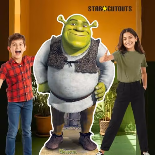 Star Cutouts SC785 Shrek Lifesize Cardboard Cutout, Multicolour, Height: 170 cm – 4