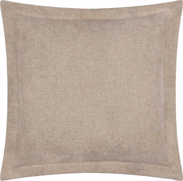 Make It A Home Dune Chenille Square Cushion in Beige and Yellow Polyester