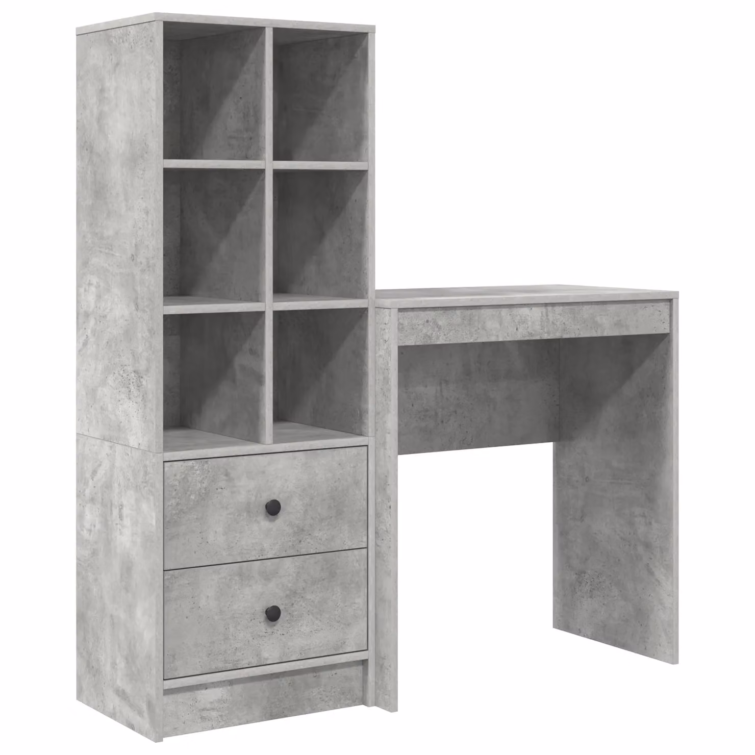 Berkfield Industrial Writing Desk in Grey Engineered Wood – 2