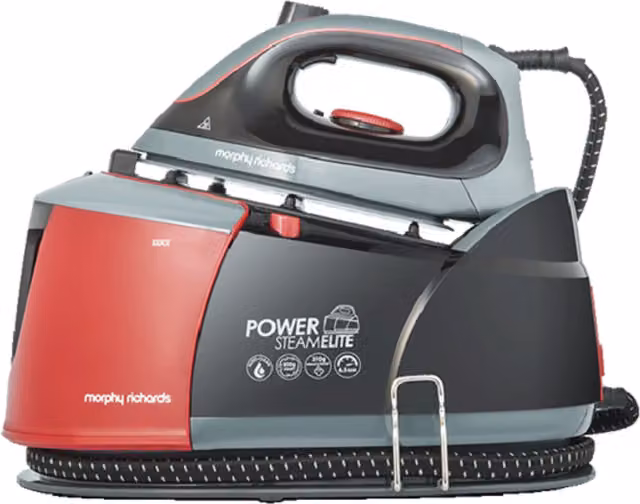 Morphy Richards Power SteamElite Plus Steam Generator in Black with Anti-Calc Feature