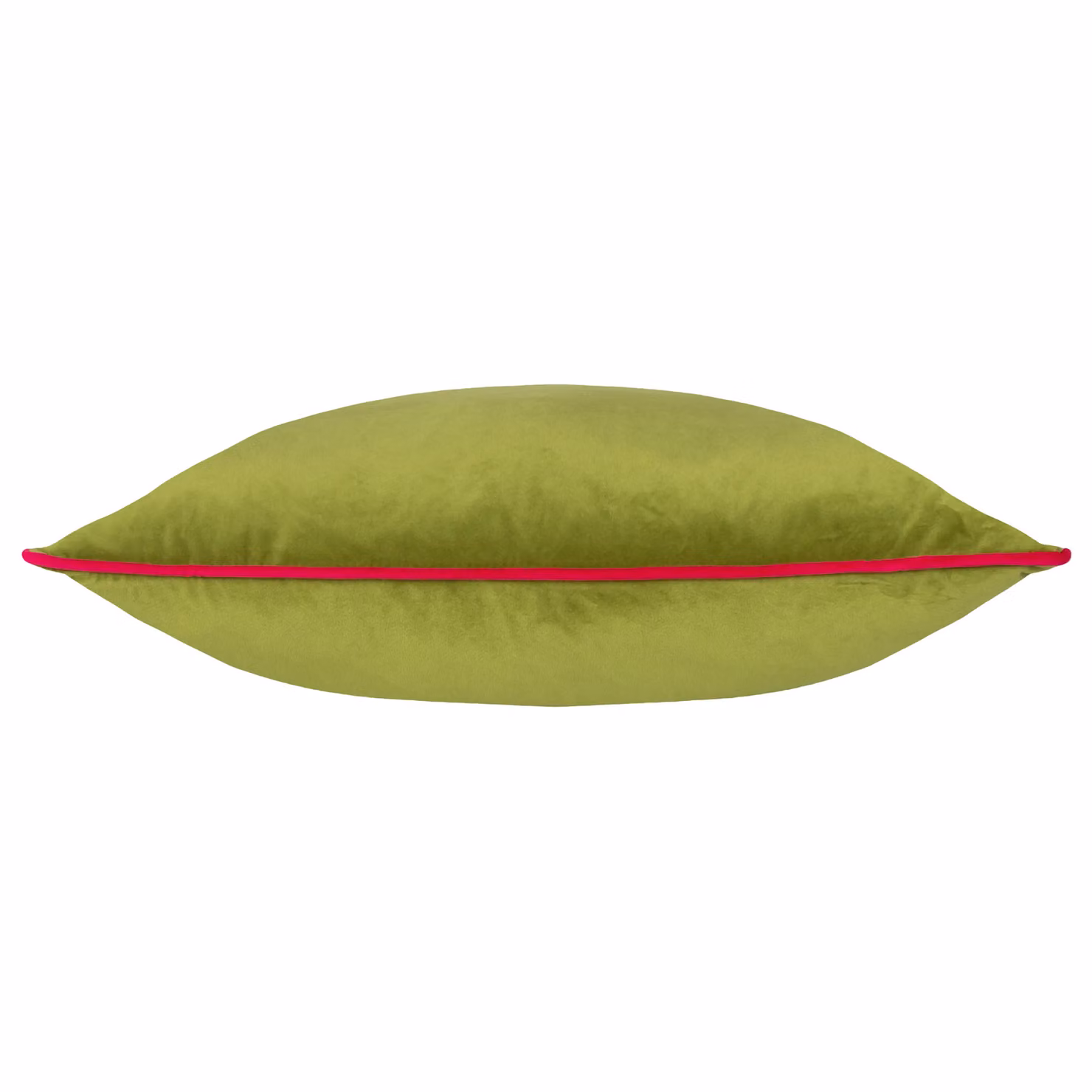 Furn Meridian Velvet Piped Square Cushion in Green and Pink, W/D/H: 45 x 45 x 45 cm – 3