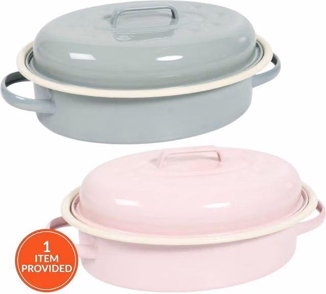 My Kitchen Pink Enamel Carbon Steel Casserole