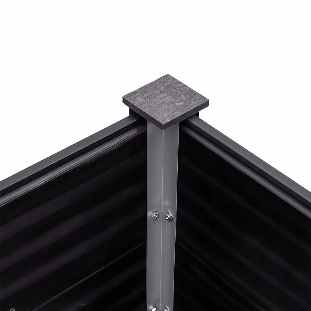 Berkfield Home Garden Grey WPC Raised Bed W: 300 cm, D: 50 cm, H: 54 cm – 4
