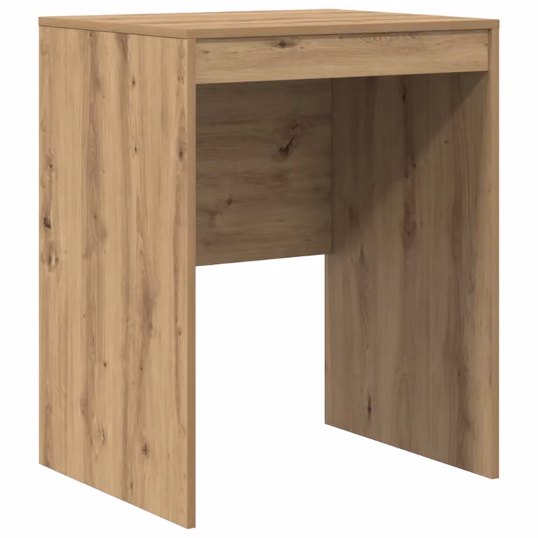 Berkfield Home Artisan Oak Writing Desk in Brown, W/D/H: 60 x 50 x 76 cm