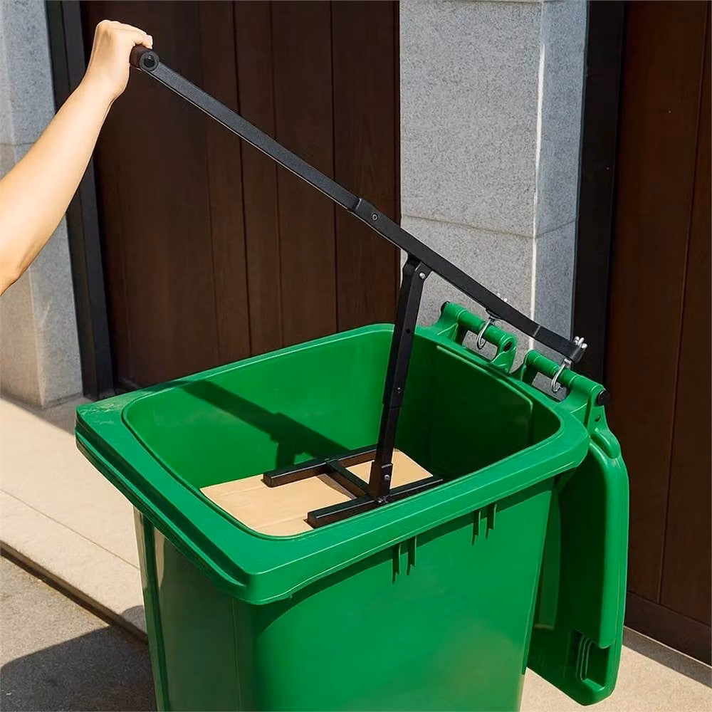 Nordara Manual Steel Wheelie Bin Compactor in Black – 3