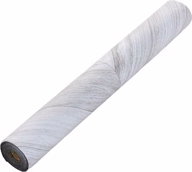 Livingandhome Self-Adhesive PVC Wood Effect Flooring Wallpaper in Light Grey