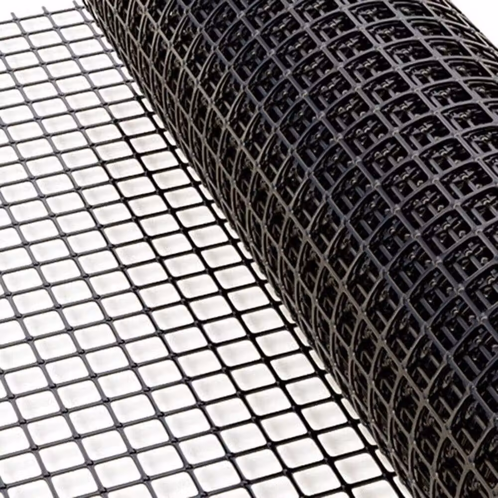 FLAVORA Black Plastic Garden Fence Netting Mesh Safety Mat – 3