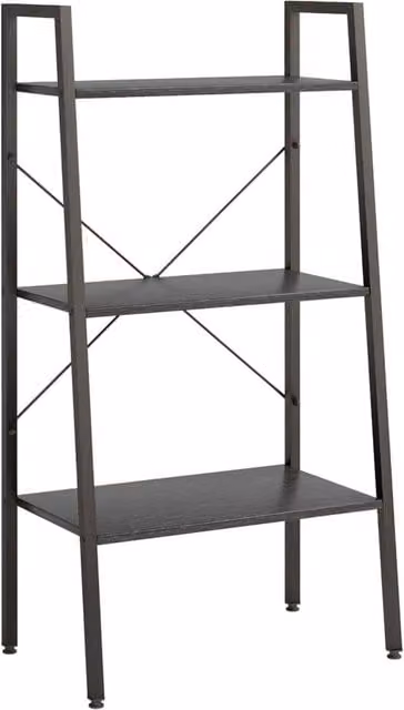 Berkfield Home 3-Tier Standing Metal Shelf, Black, W/D/H: 56 x 35 x 108 cm – 1