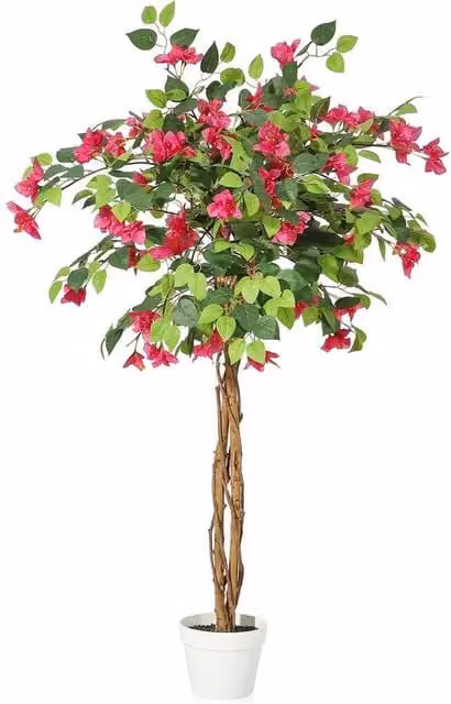 VOGREX Artificial Bougainvillea Tree in Pink, Green and Multicolour – 1