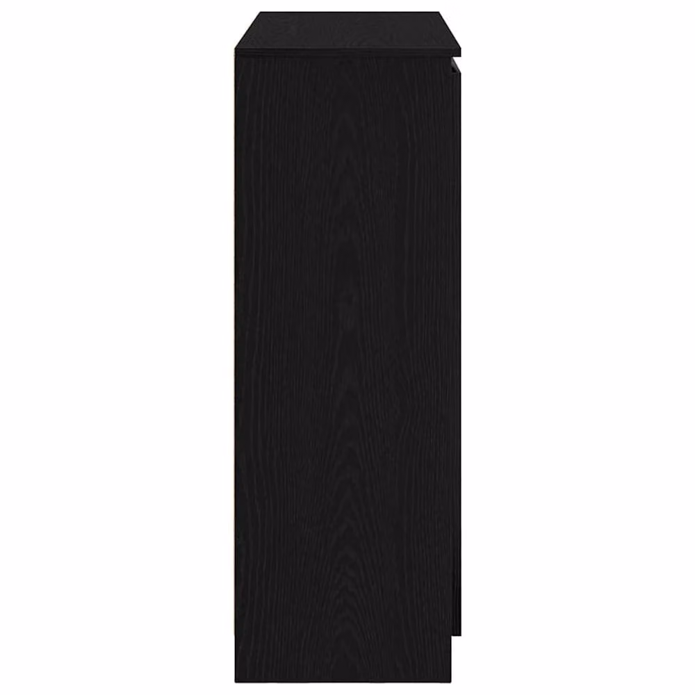 Berkfield Home Modern Sideboard with Drawers in Black Oak, W/D/H: 100.5 x 35.0 x 98.5 cm – 4