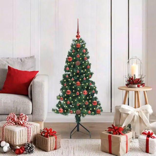 Berkfield Home Green Freestanding Artificial Christmas Tree, Height: 120 cm – 1