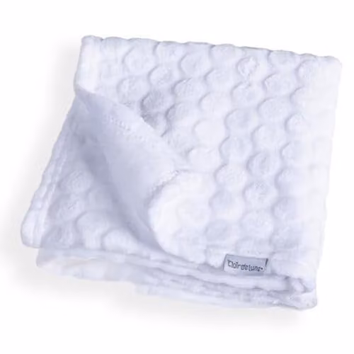 Clair de Lune Marshmallow Super Soft Baby Blanket, White, W/D/H: 90 x 70 cm – 1