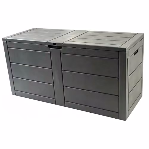 Gr8 Garden 250L Anthracite Garden Storage Box with Lid in Dark Grey – 7