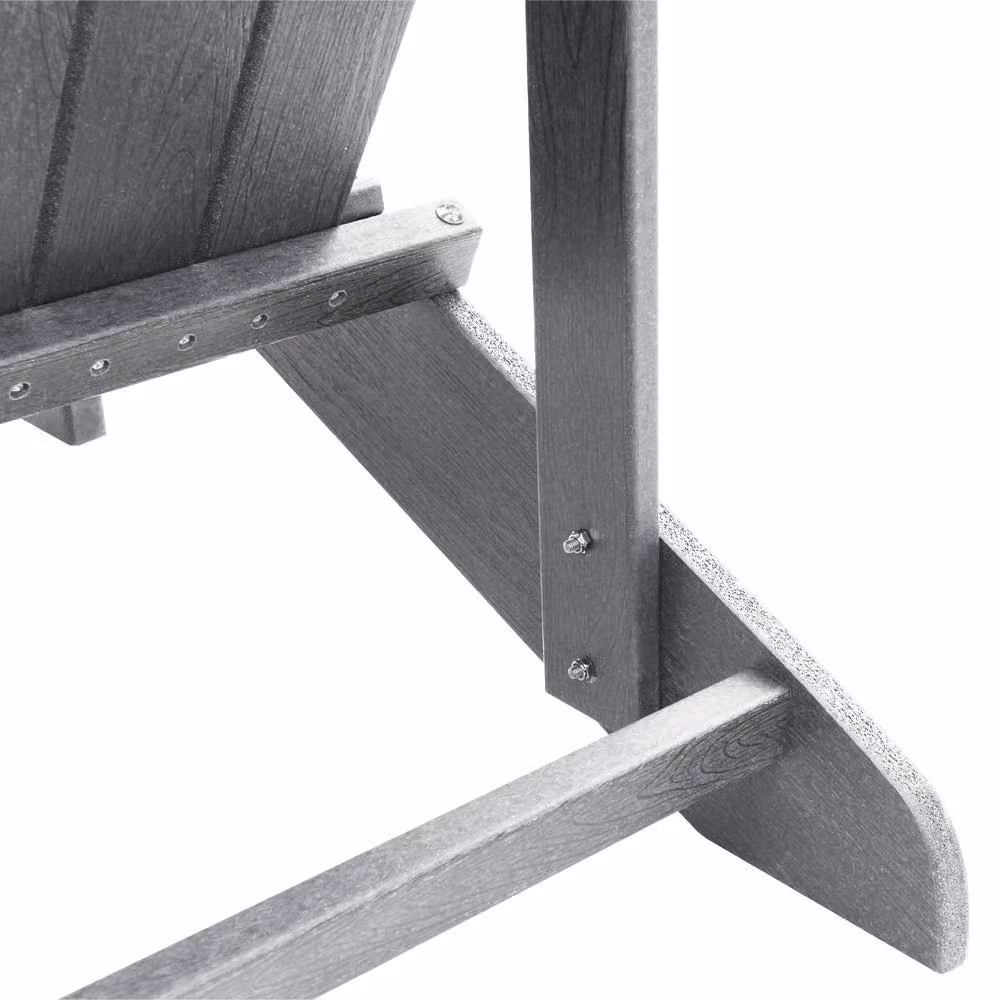 Berkfield Home Adirondack Lounge Chairs with Footrests, 2 Piece Set, Light Grey HDPE – 5